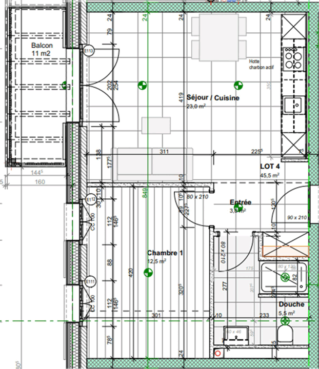 Plan appt. 2 pièces_Bottens